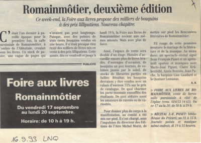 Le Nouveau Quotidien - 16/09/93
